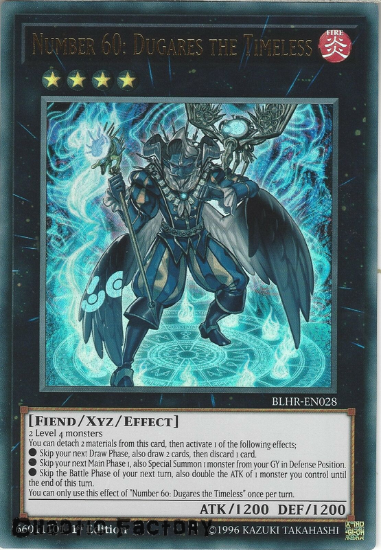 Yugioh Blhr En028 Number 60 Dugares The Timeless Ultra Rare 1st Edition Nm