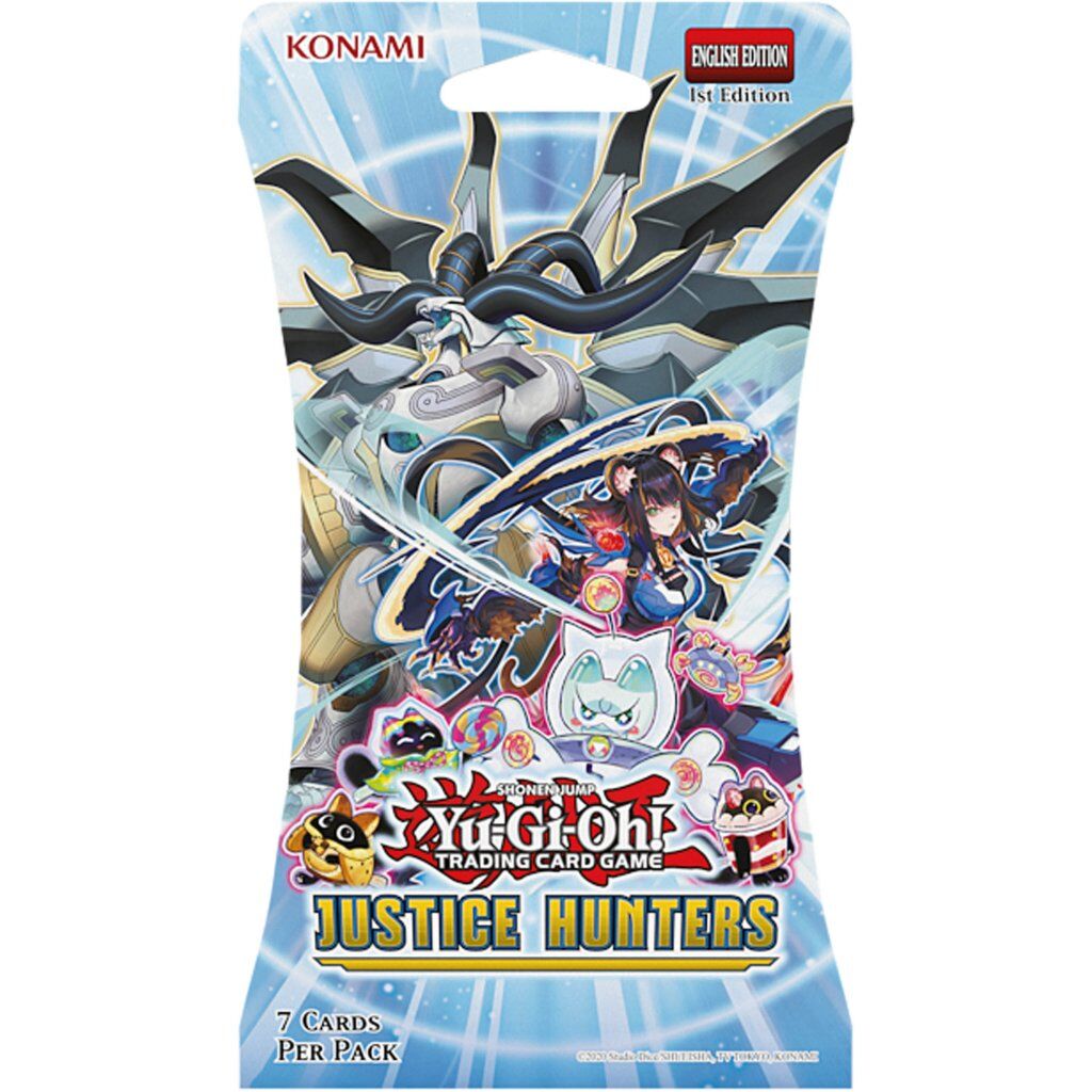 YU GI OH Justice Hunters 7 X Card Blister Pack YU GI OH Justice Hunters 7 X Card Blister Pack