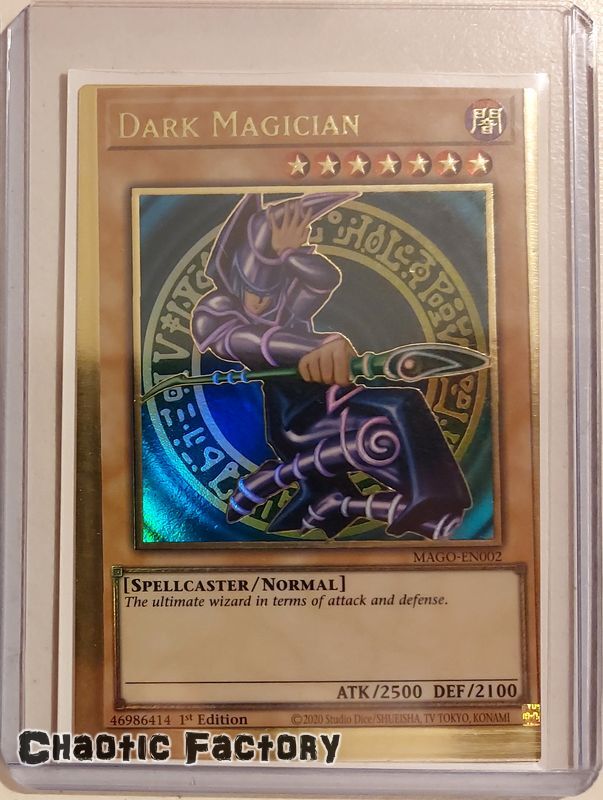 MAGOEN002 Dark Magician Premium Gold Rare 1st Edition NM