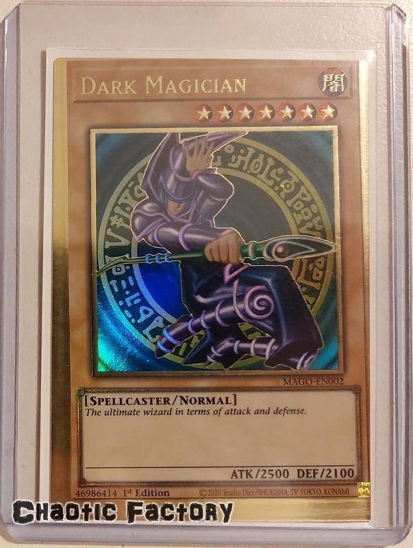 Dark Magician MAGO-EN002 Premium Gold Rare 1st NM Yugioh