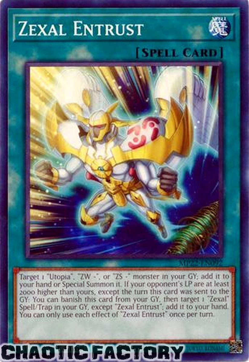MP22 EN092 Zexal Entrust Common 1st Edition NM MP22 EN092 Zexal Entrust Common 1st Edition NM