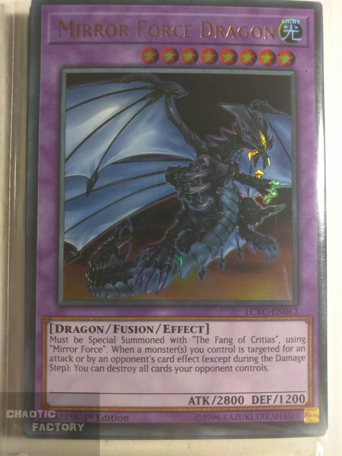 LCKC-EN062 Mirror Force Dragon Ultra Rare 1st Edition YuGiOh Cards