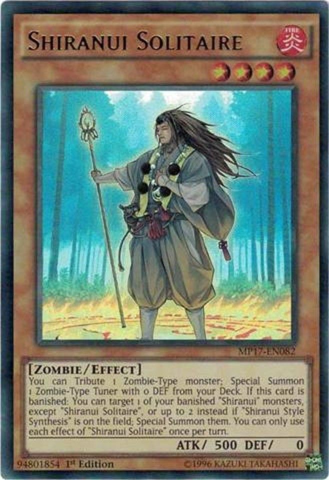 thumbnail image 2 of Shiranui Solitaire – Ultra Rare Italian MP17-EN082 – Yu-Gi-Oh! TCG Near Mint 2 of 5
