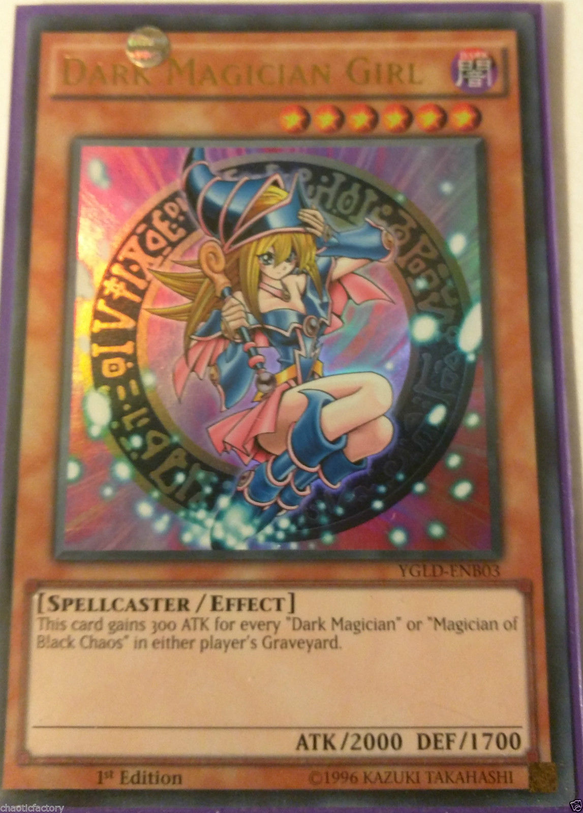 Yu Gi Oh Dark Magician Girl Ultra Rare Ygld Enb03 Nm M Yugi Muto