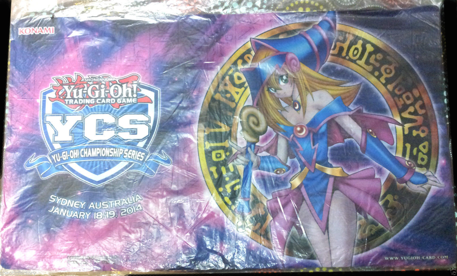Yugioh Trading Card Game Playmat Dark Magician Girl Free Mat Bag With Zones T09 
