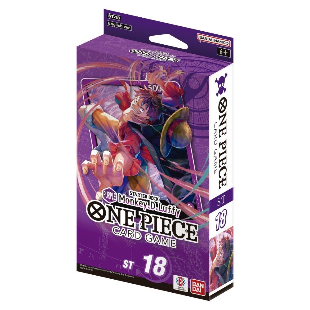 Deck Préconstruit One Piece Card Game ST-26 : Purple/Black Monkey.D.Luffy | Version Française + 1 Booster OP-11 Inclus