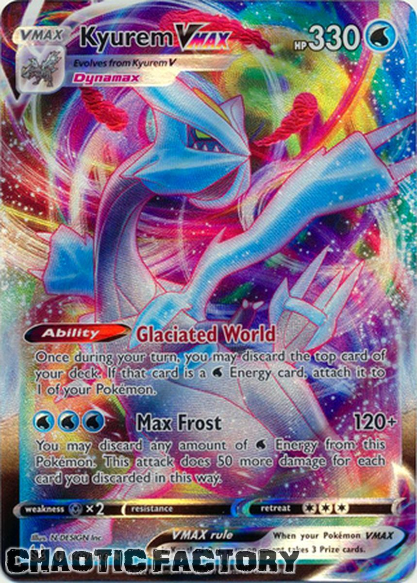 Kyurem VMAX 049 196 Ultra Rare NM Kyurem VMAX 049 196 Ultra Rare NM