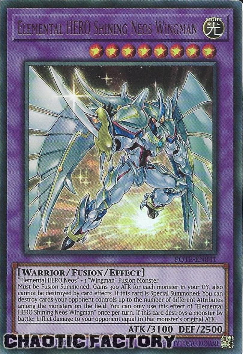 Elemental HERO Shining Neos Wingman – Ultimate Rare POTE-JP041 – YuGiOh Japanese