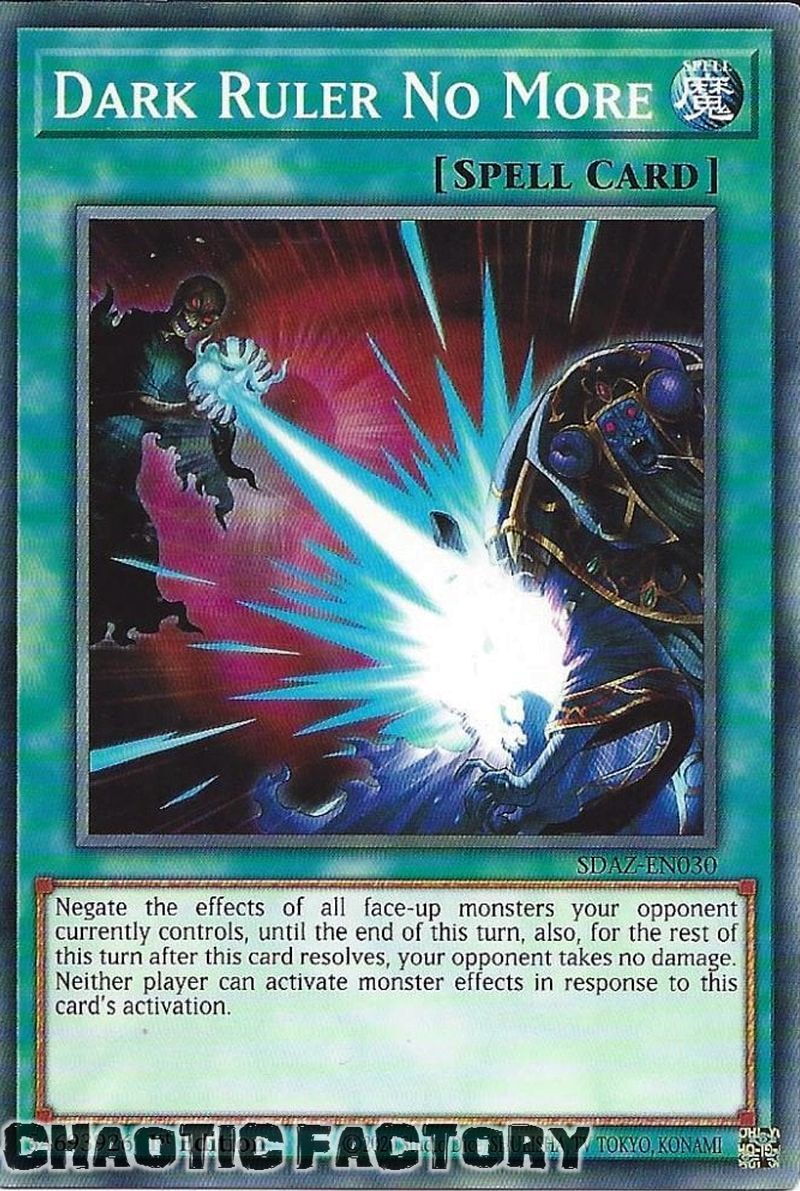 SDAZEN030 Dark Ruler No More Common 1st Edition NM