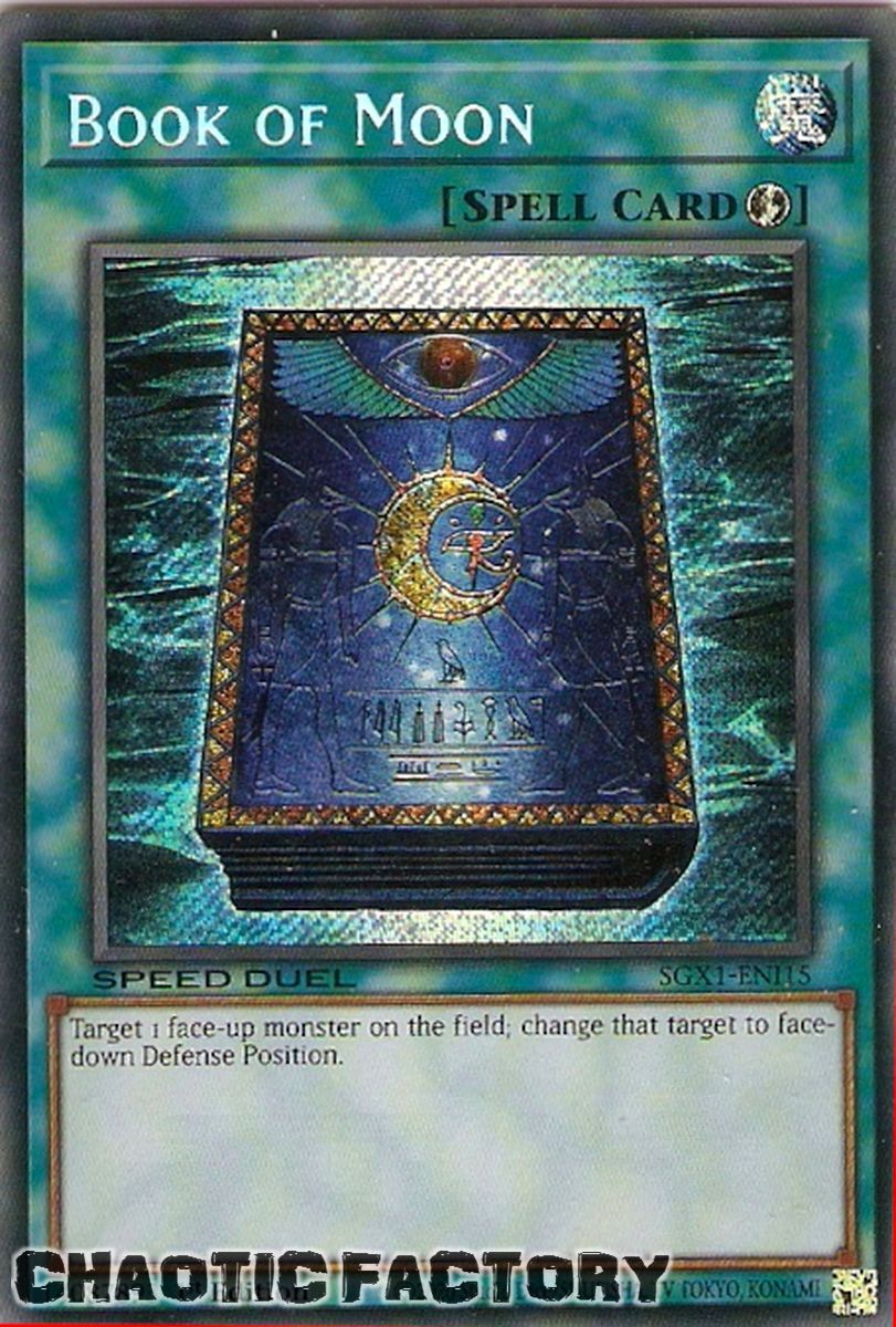 Yu-Gi-Oh! TCG – Book Of Moon (SGX1-ENI15) 1st Edition Speed Duel GX – Secret Rare, NM