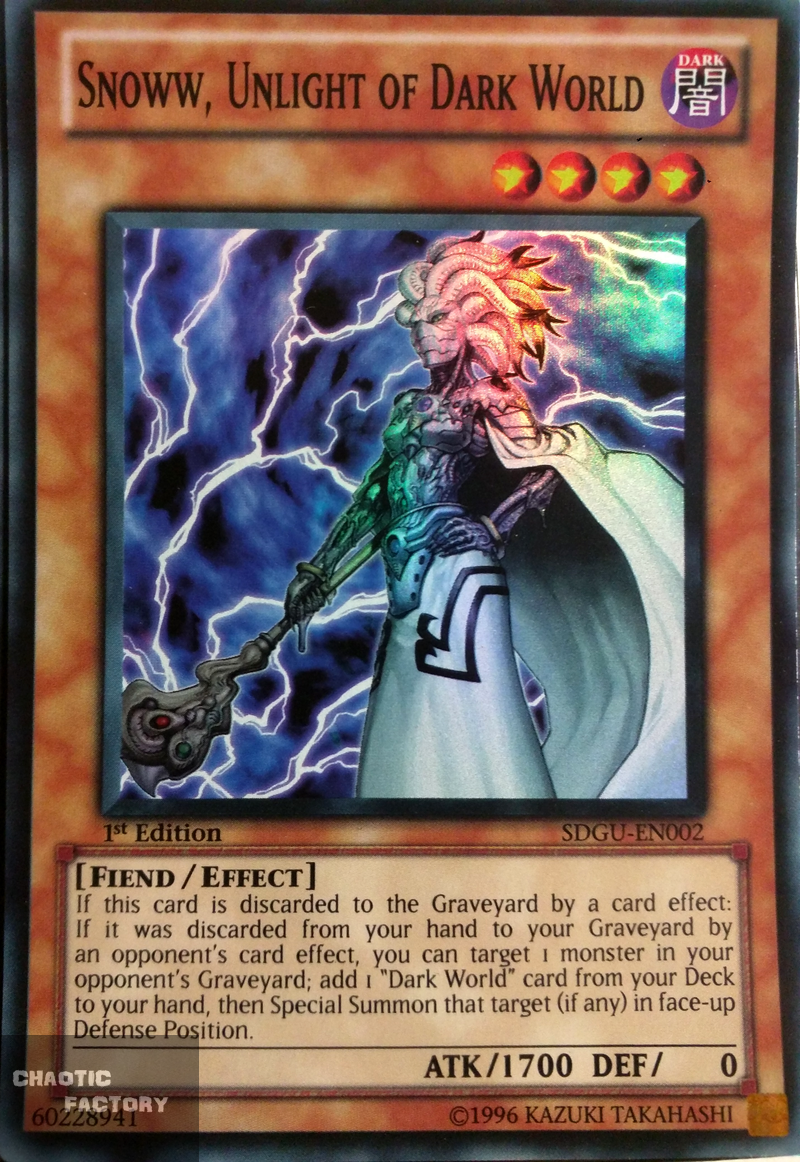 Yu-gi-oh TCG Lafaiete Unchained X Dark World 