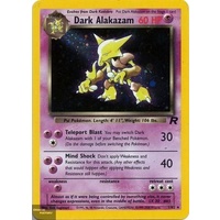 Dark Alakazam 1/82 - Team Rocket Set - LP - Rare HOLO - Pokemon Card