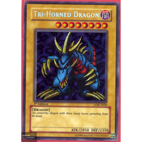 Tri-Horned Dragon - LOB-A000 - Secret Rare 1st Edition NM