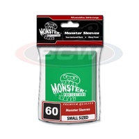 BCW Glossy Sleeves - Small - Monster Logo - Green - For Yugioh/Vangaurd