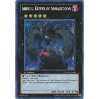 Adreus, Keeper of Armageddon - GENF-EN086 - Secret Rare 1st Edition NM