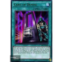 Card of Demise - MIL1-EN014 - Ultra Rare 1st Edition NM