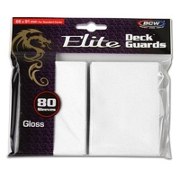 BCW Deck Protectors Standard Elite Gloss White (80 Sleeves Per Pack)