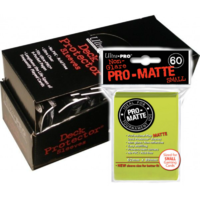 ULTRA PRO 60ct Pro-Matte Bright Yellow Sleeves small 10 pks for Yugioh Vanguard 