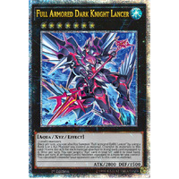 Quarter Century Secret Rare AGOV-EN041 Full Armored Dark Knight Lancer 1st Edition NM