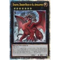 ALIN-EN049 Disaster, Dragon Ruler of All Apocalypses Quarter Century Secret Rare 1st Edition NM