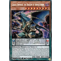 BLAR-EN051 Chaos Emperor, the Dragon of Armageddon Secret Rare 1st Edition NM
