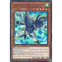 SILVER ULTRA RARE BLC1-EN022 Elemental HERO Stratos (alternate art) 1st Edition NM