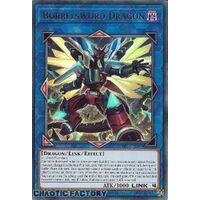 BLC1-EN023 Borrelsword Dragon (alternate art) Ultra Rare 1st Edition NM