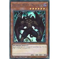 SILVER ULTRA RARE BLC1-EN030 Destiny HERO - Malicious 1st Edition NM