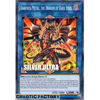 SILVER ULTRA RARE BLC1-EN044 Darkness Metal, the Dragon of Dark Steel 1st Edition NM