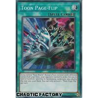 BLCR-EN068 Toon Page-Flip Secret Rare 1st Edition NM