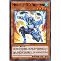 BLGG-EN029 Masked HERO Fountain Secret Rare 1st Edition NM