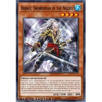 BLMM-EN024 Avance, Swordsman of the Nekroz Secret Rare 1st Edition NM