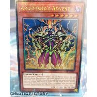 Quarter Century Secret Rare BLTR-EN046 Archfiend's Advent 1st Edition NM