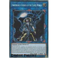 BLVO-EN050 Underworld Goddess of the Closed World Secret Rare 1st Edition NM