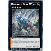 Diamond Dire Wolf - CBLZ-EN051 - Secret Rare 1st Edition NM
