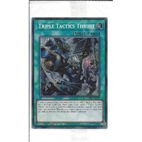 CH01-EN030 "Triple Tactics Thrust" Secret Rare 1st Edition NM