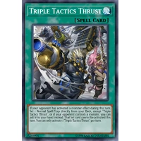 CH01-EN030 "Triple Tactics Thrust" Secret Rare 1st Edition NM
