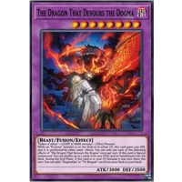 CH01-EN041 “The Dragon that Devours the Dogma" Secret Rare 1st Edition NM