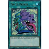Yugioh 1x Pot of Desires CT14-EN004 Ultra Rare - Limited Edtion NM
