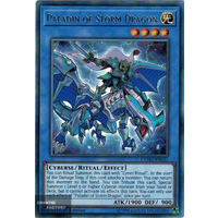 Yugioh - CYHO-EN031 - Paladin of Storm Dragon Rare 1st Edition NM