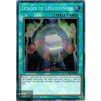 Yugioh - CYHO-EN067 - Ledger of Legerdemain Secret Rare 1st Edition NM