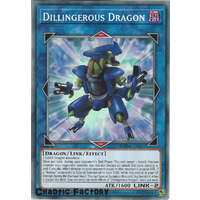 Yugioh DANE-EN041 Dilingerous Dragon Common 1st Edition NM