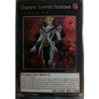 Yugioh DASA-EN007 Dhampir Vampire Sheridan Secret Rare 1st Edition