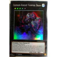 Yugioh DASA-EN013 Crimson Knight Vampire Bram Super Rare 1st Edition