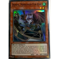 Yugioh DASA-EN014 Donpa, Marksman Fur Hire Super Rare 1st Edition