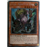 Yugioh DASA-EN021 Dyna, Hero Fur Hire Secret Rare 1st Edition