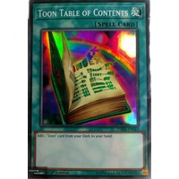 DASA-EN043 Toon Table of Contents Super Rare 1st Edition NM