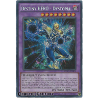 DESO-EN004 Destiny HERO - Dystopia Secret Rare 1st Edition NM