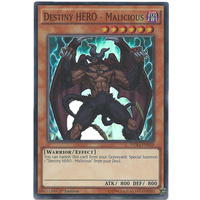 Yugioh DESO-EN010 Destiny HERO - Malicious Super Rare 1st Edition NM