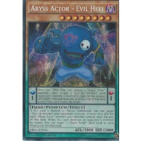 Yugioh DESO-EN016 Abyss Actor - Evil Heel Secret Rare 1st Edition NM